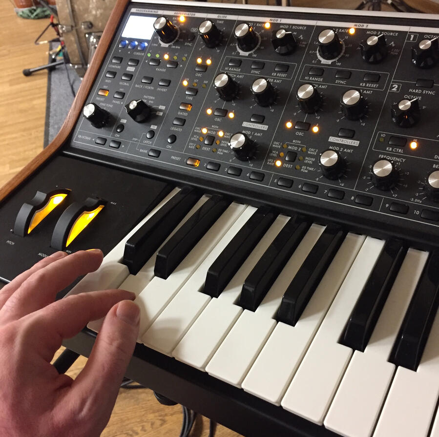 Moog Synthesizer Paulo Nupi DJ Sound Designer Artistic Residence Berlin, Schloss Bröelin